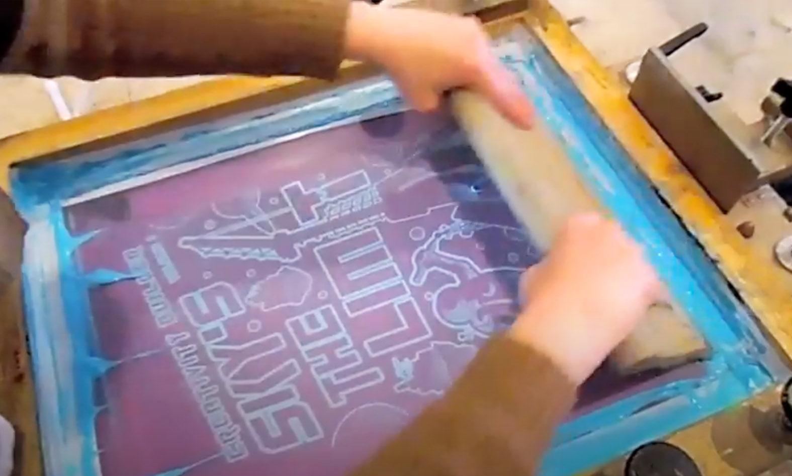 "Sky's the Limit" Book Cover Screen Printing