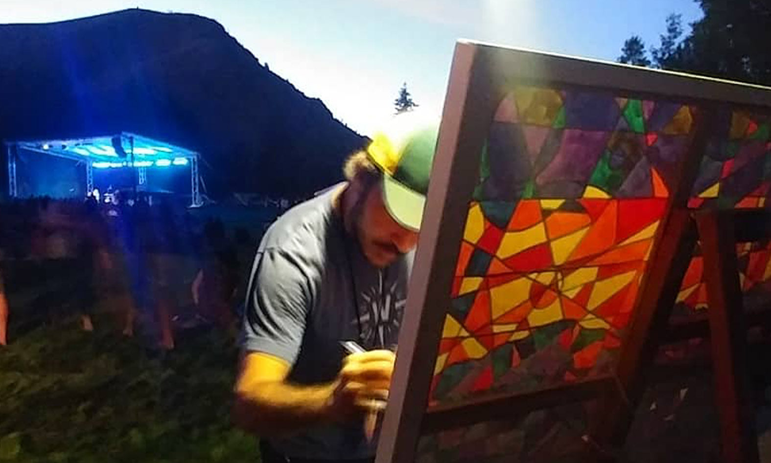 Summer's End Festival Live Painting & Merch Booth