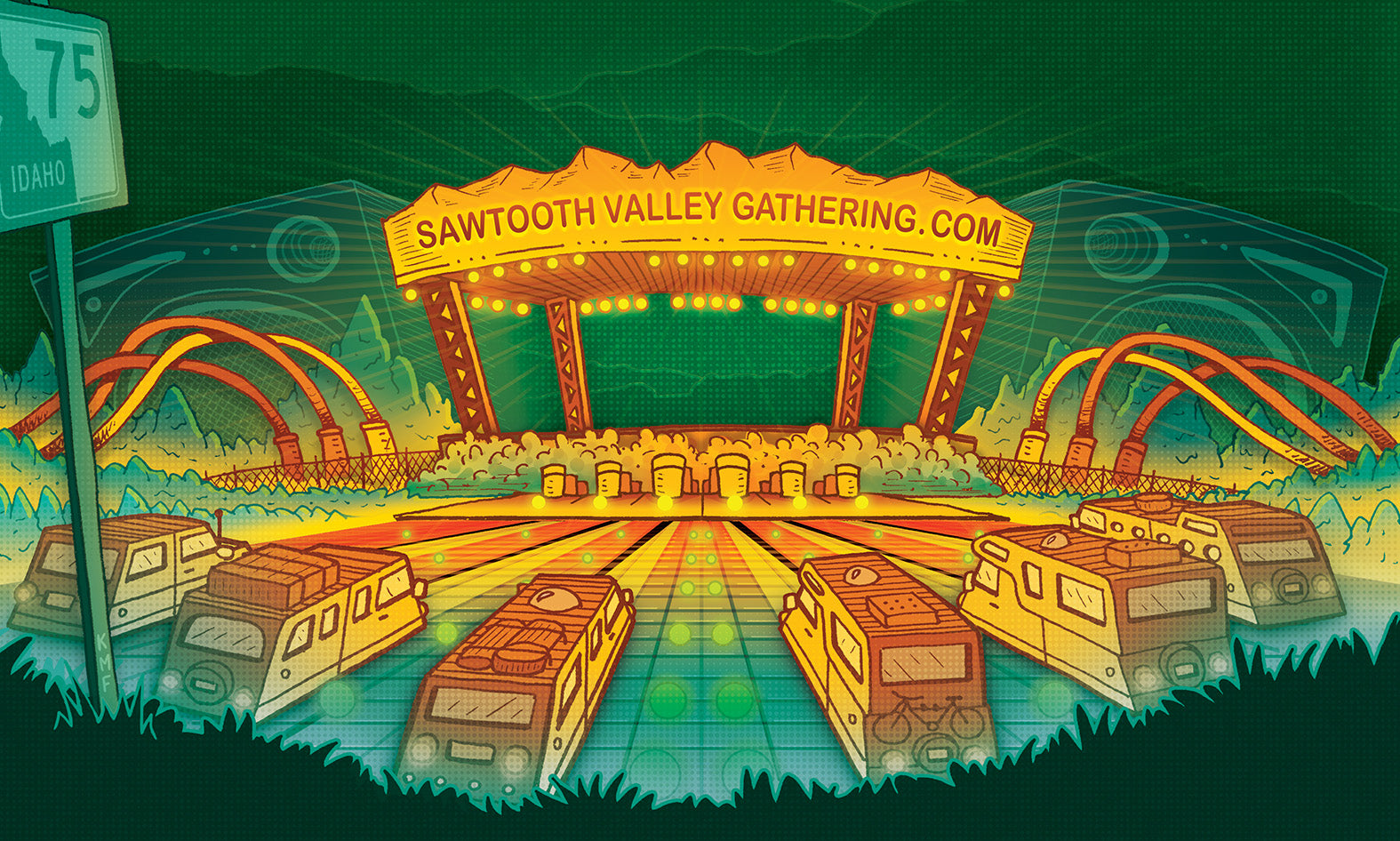 "Sawtooth Valley Gathering" Event Identity