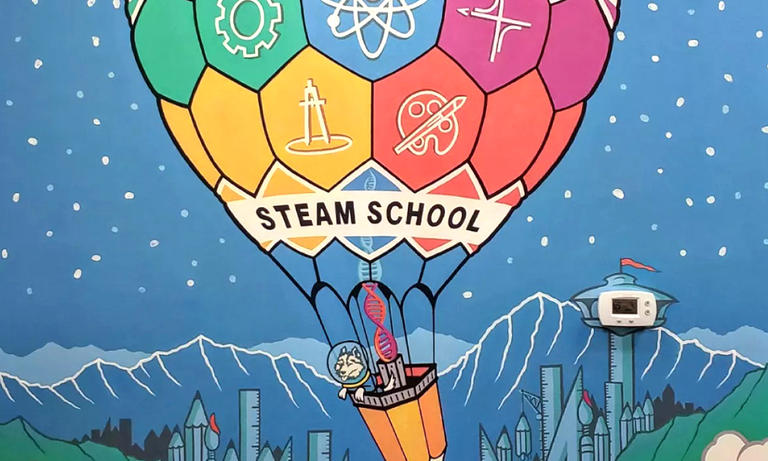 'S.T.E.A.M.' School Commissioned Painting