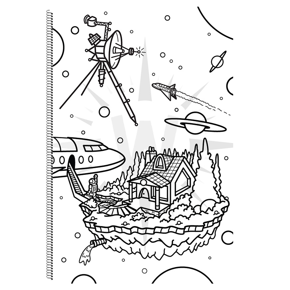 "Sky's The Limit, Vol.1" Coloring Book + Tracing Paper