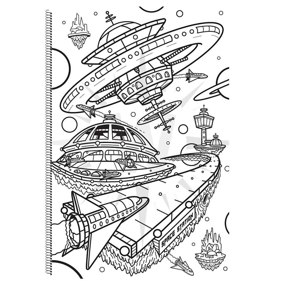 "Sky's The Limit, Vol.1" Coloring Book + Tracing Paper