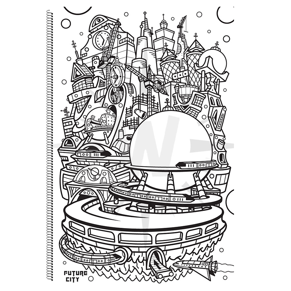 "Sky's The Limit, Vol.1" Coloring Book + Tracing Paper