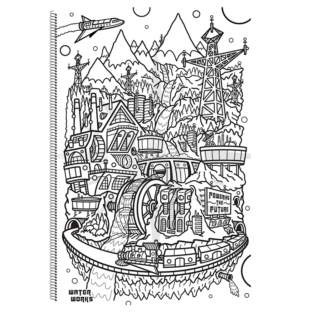 "Sky's The Limit, Vol.1" Coloring Book + Tracing Paper