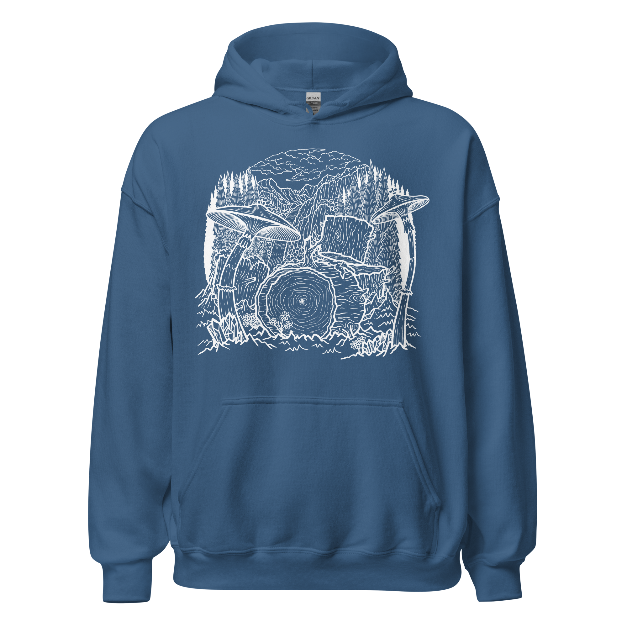 "Rhythm Nature" Hoodie (B&W)