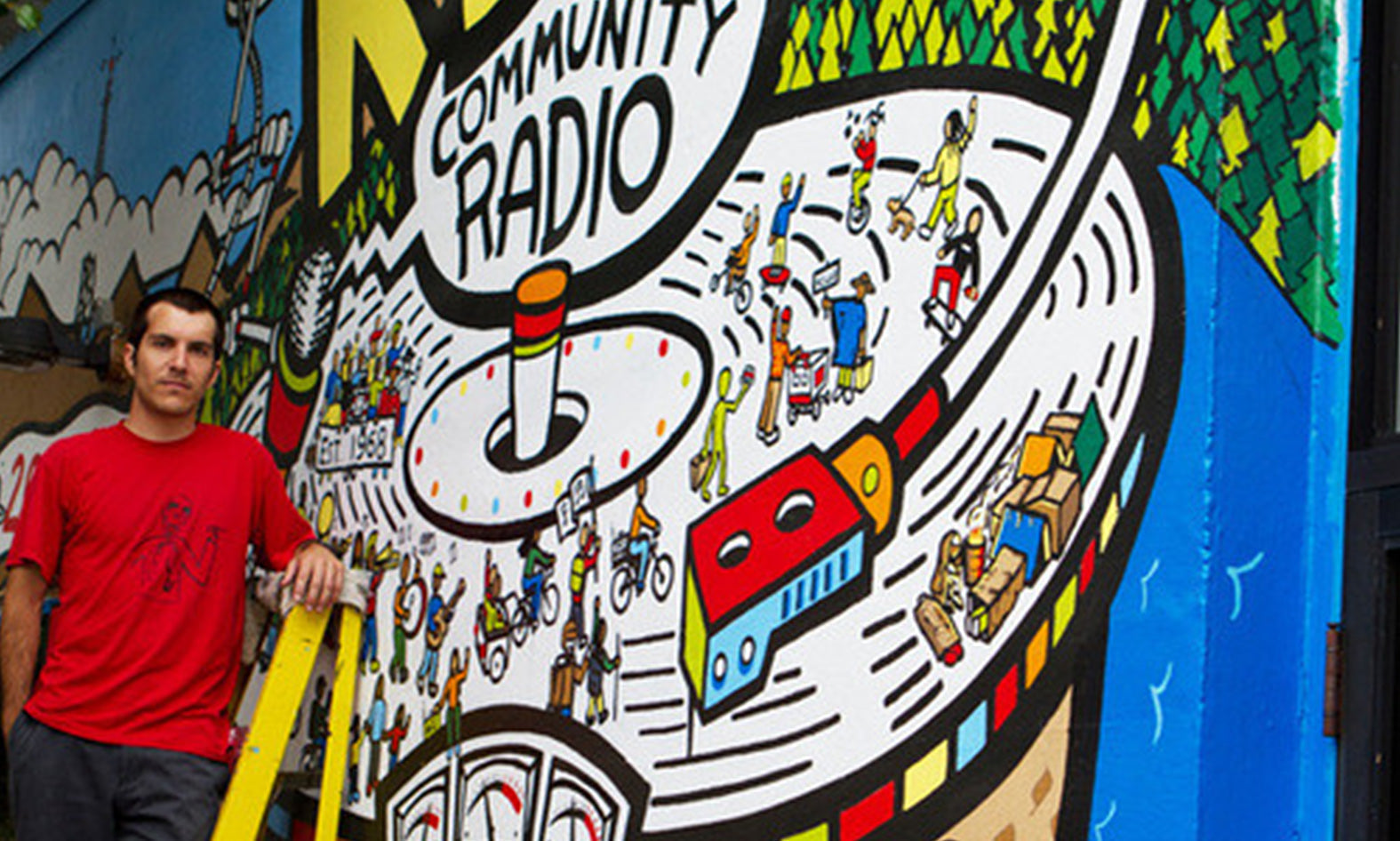"Community Powered" K.B.O.O. Radio Mural