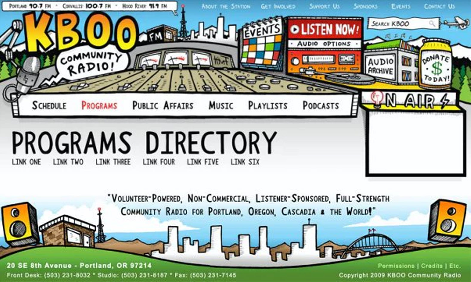 KBOO Community Radio Website