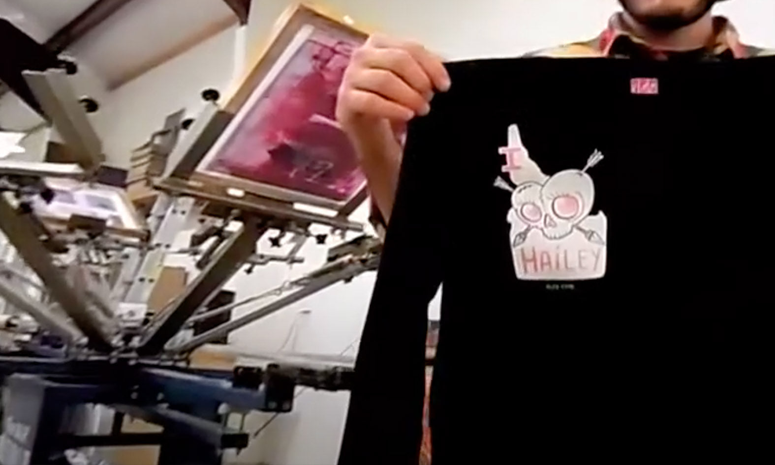"Heart Skull" T-Shirts Screen Printing