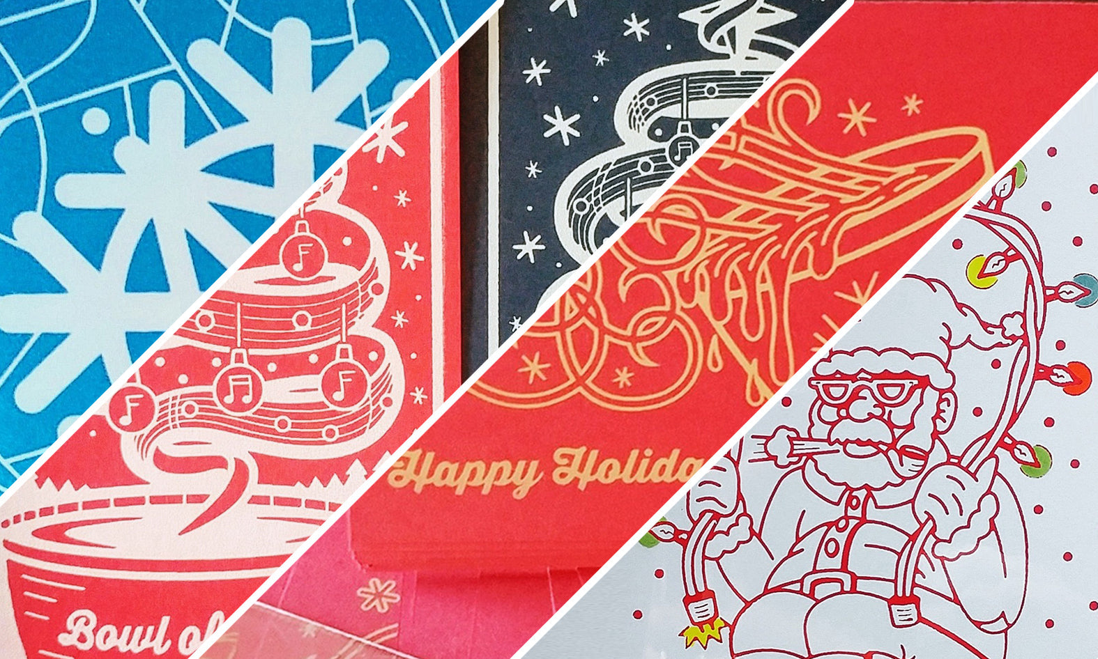 "Holiday Greeting Cards" Screen Print Collection