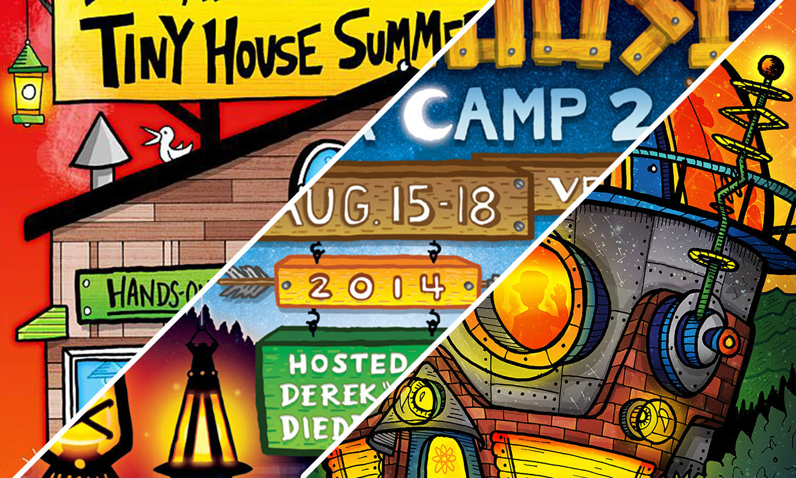 "Tiny House Summer Camp" Event Identity Series